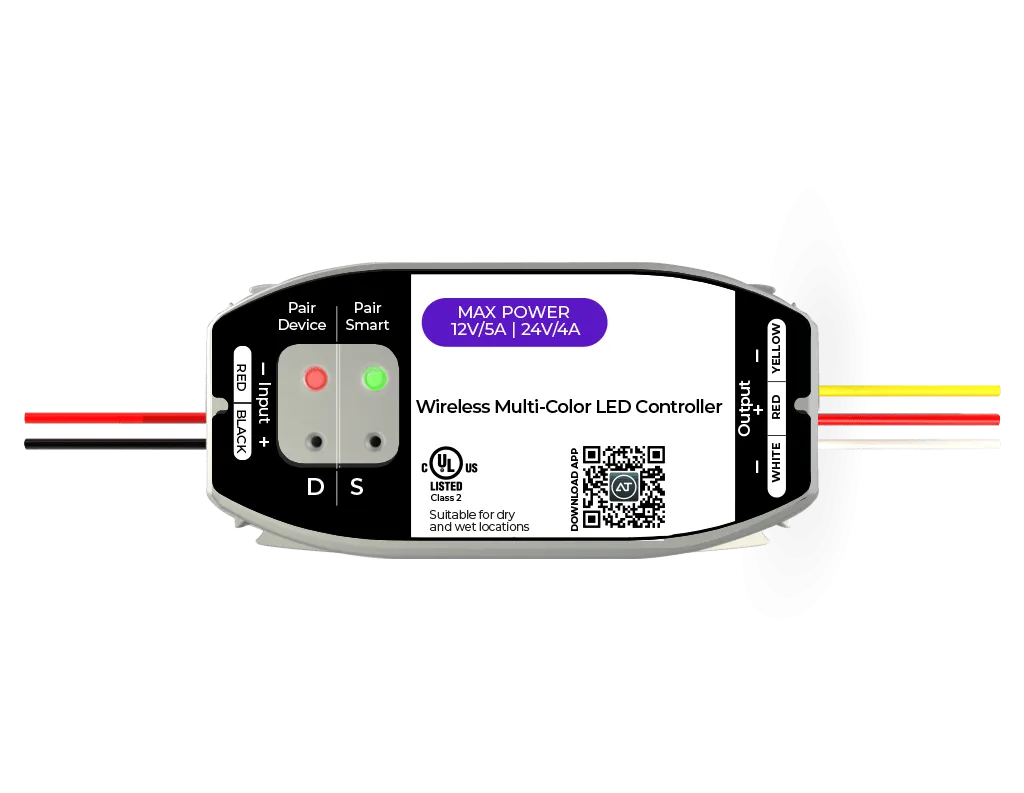 SleekTone CV, 12-24V DC RF/ Smart LED Controller, Tunable White