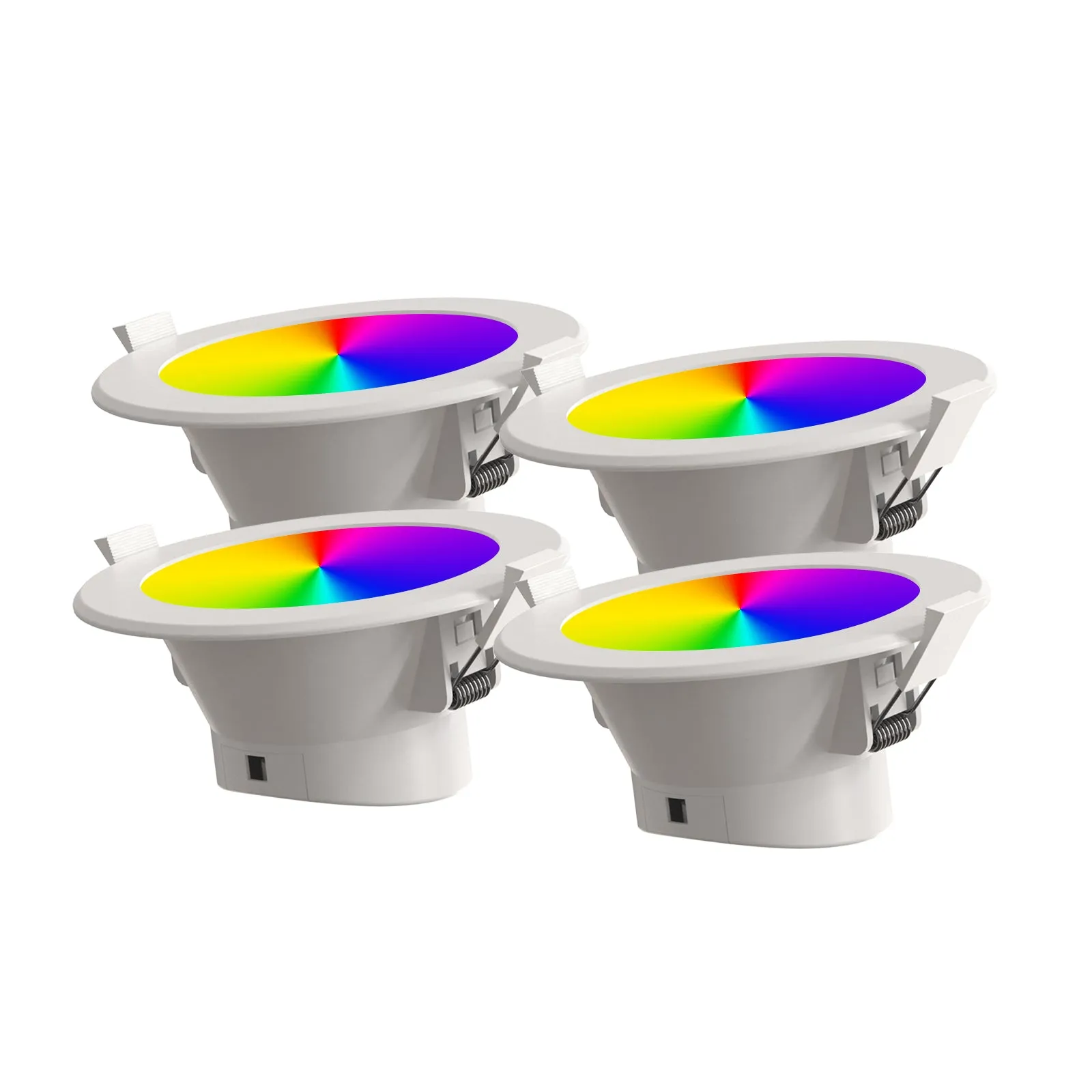 Smart WiFi Recessed Downlight 90mm Cutout 9W RGBCW IP44 Changeable Compatible with Alexa, Google Home No Hub Required