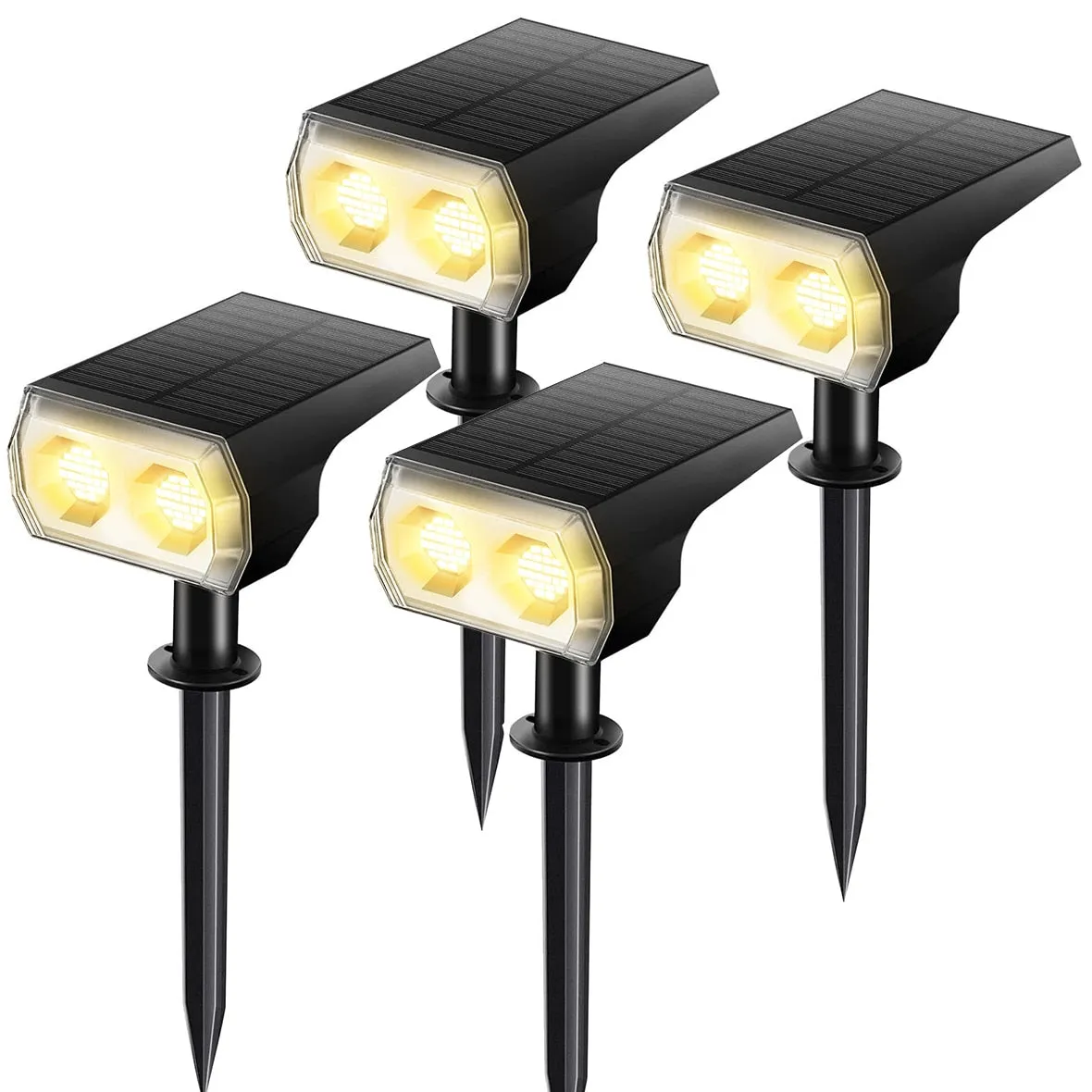 Solar Outdoors Wireless Waterproof Landscape Spotlights