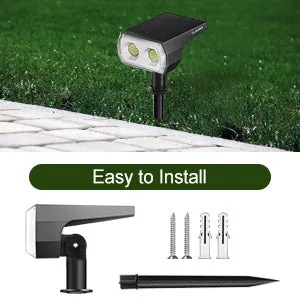 Solar Outdoors Wireless Waterproof Landscape Spotlights