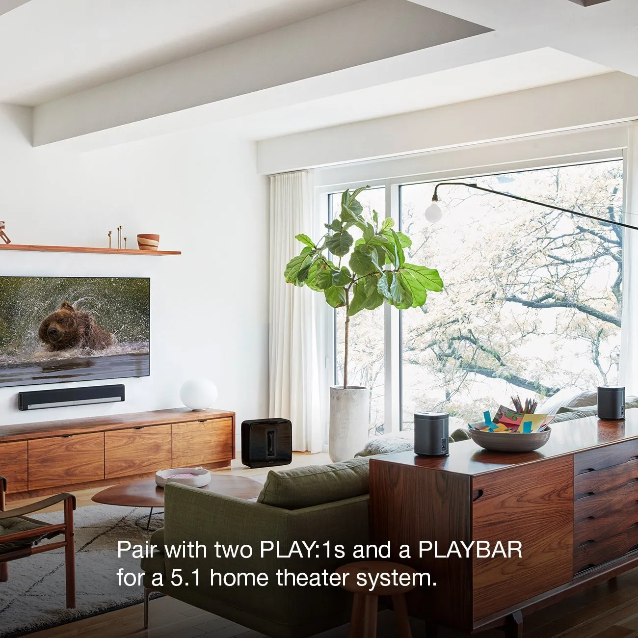 Sonos Sub - The Wireless Subwoofer for Deep Bass - Black