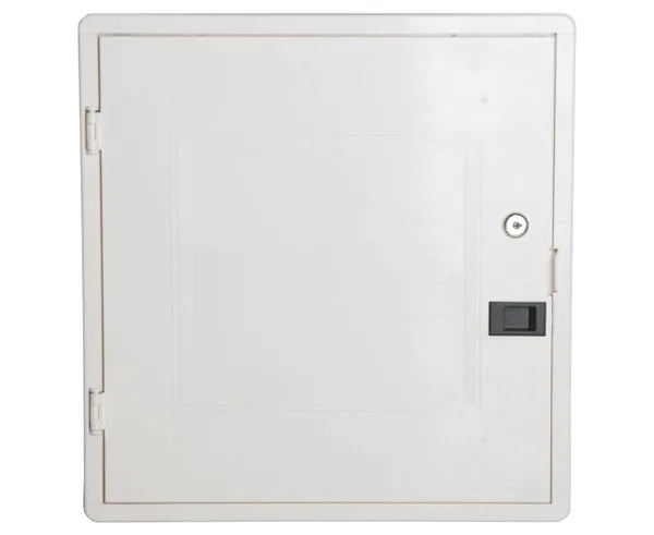 Square Multi-Media Enclosure, Vented/Solid Door - 15"