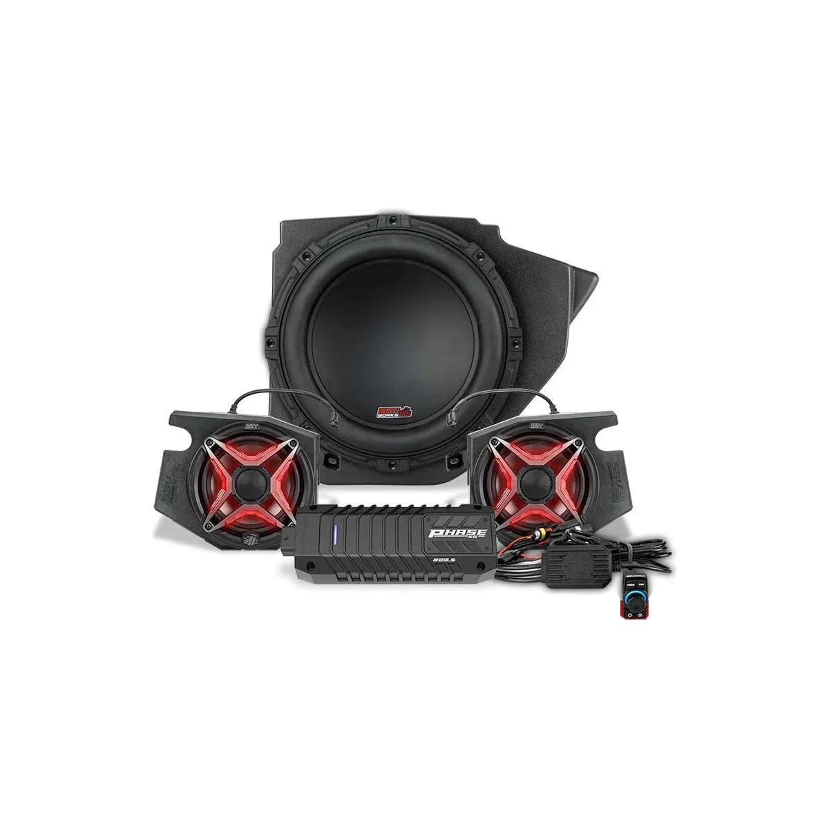 SSV WORKS POLARIS RZR RIDE COMMAND LIGHTED 3-SPEAKER SYSTEM