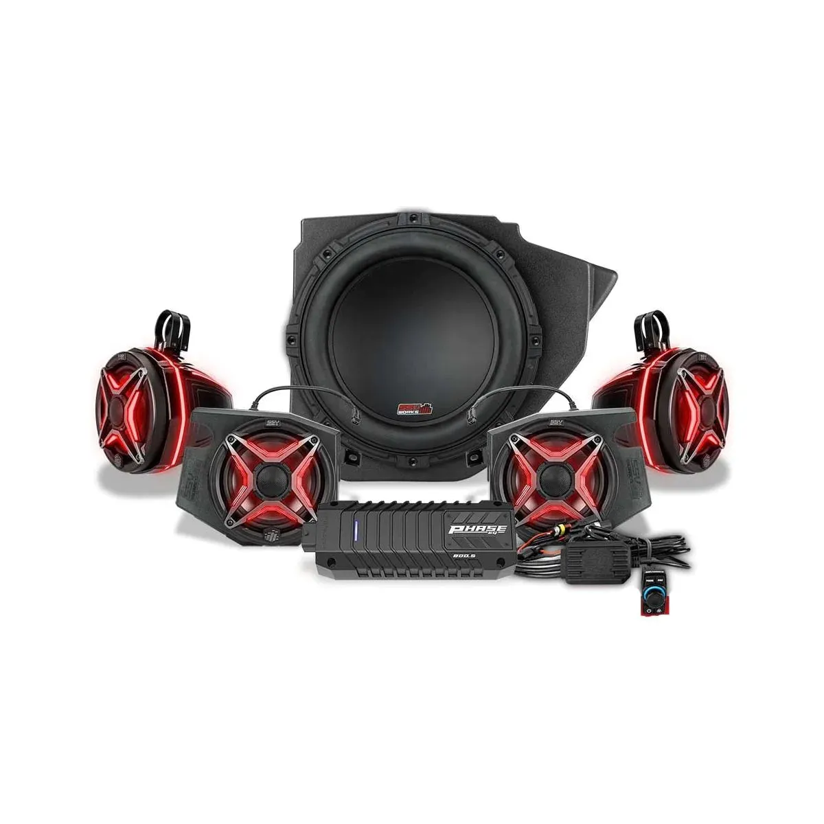 SSV WORKS POLARIS RZR RIDE COMMAND LIGHTED 5-SPEAKER SYSTEM