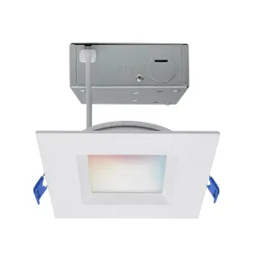 Starfish 4" Square Smart LED Recessed Light, 540lm, Color and Tunable White, Regress Trim