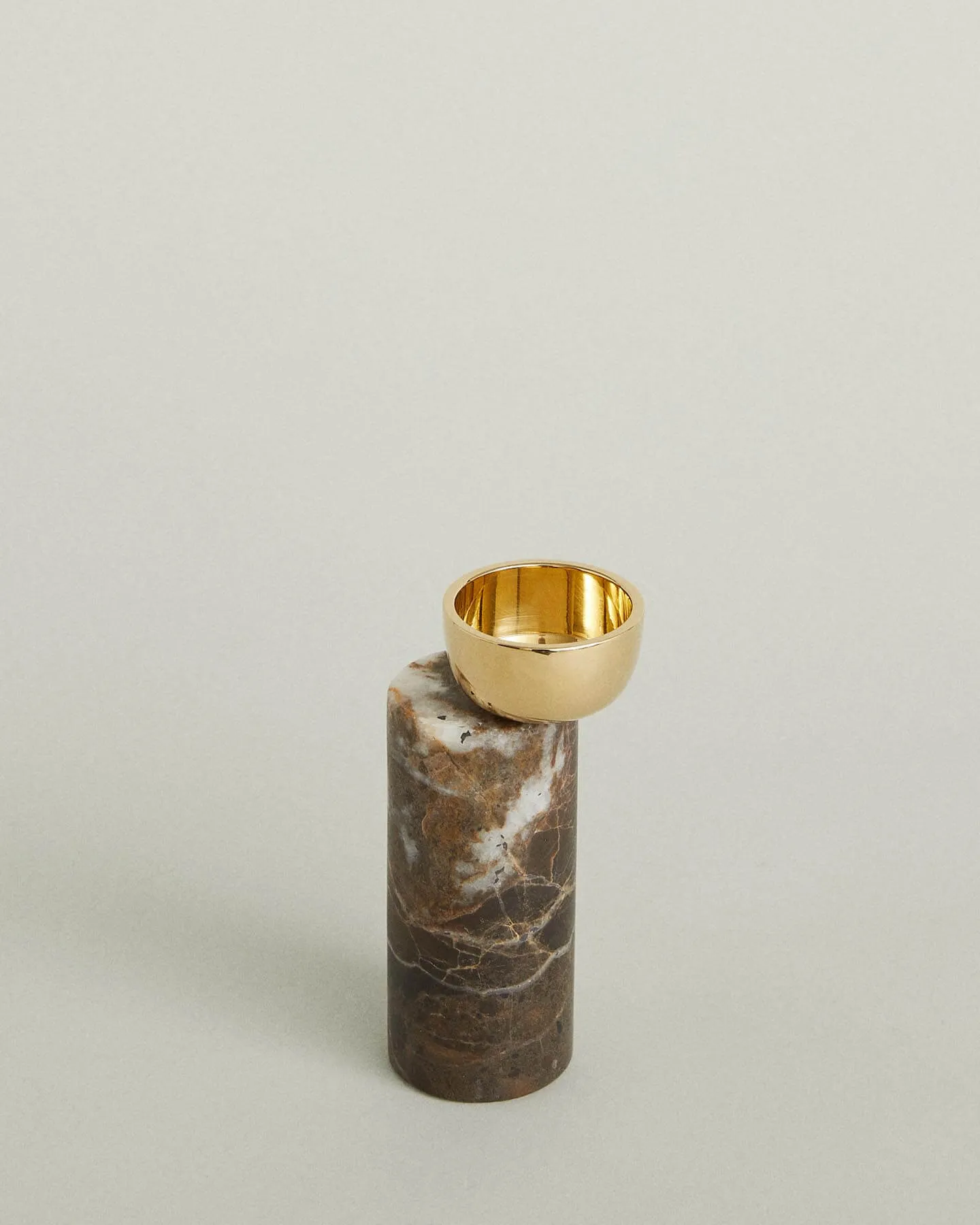 Streamer Brown - Model A Large Candle Holder
