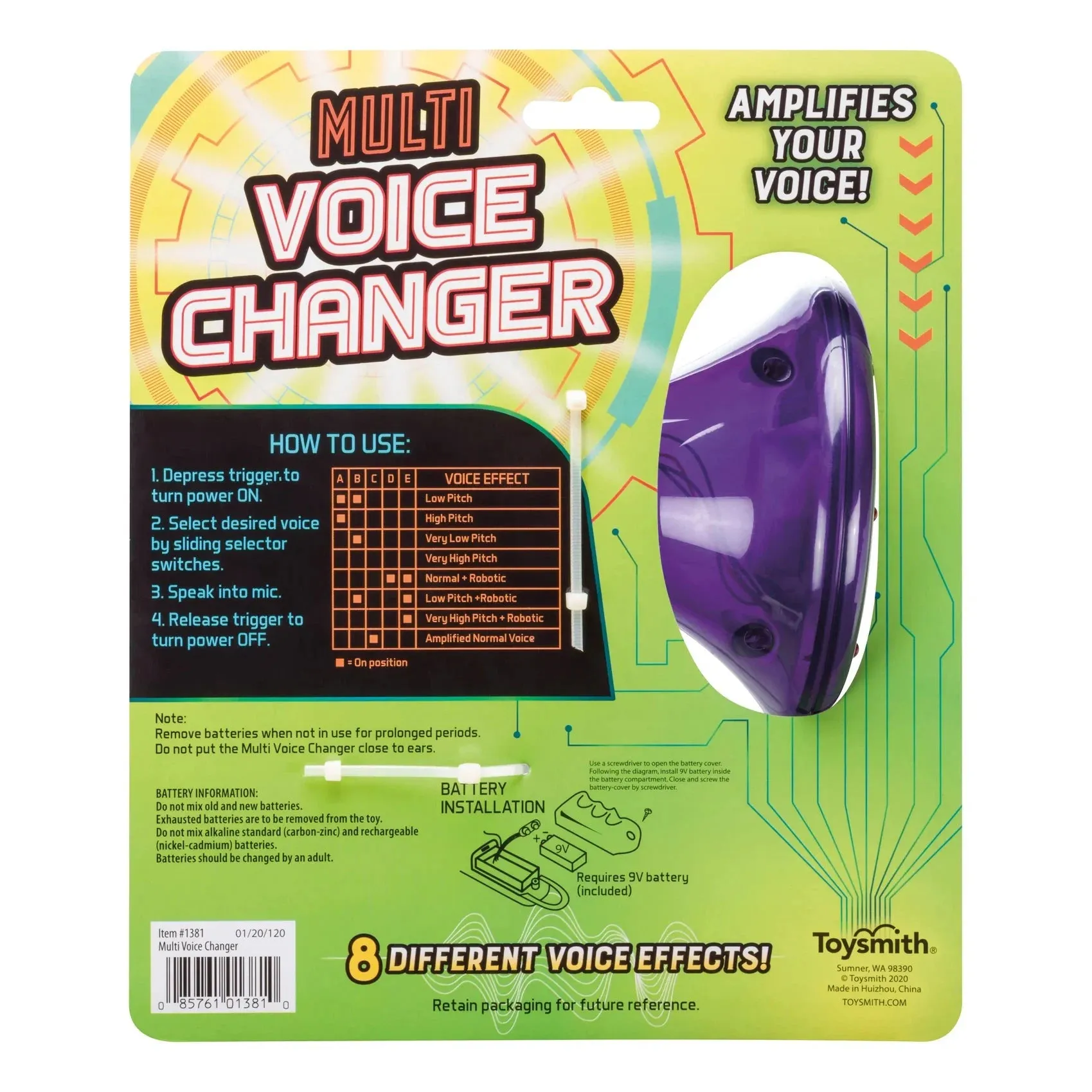 Toysmith Multi Voice Changer (Assorted Colors)