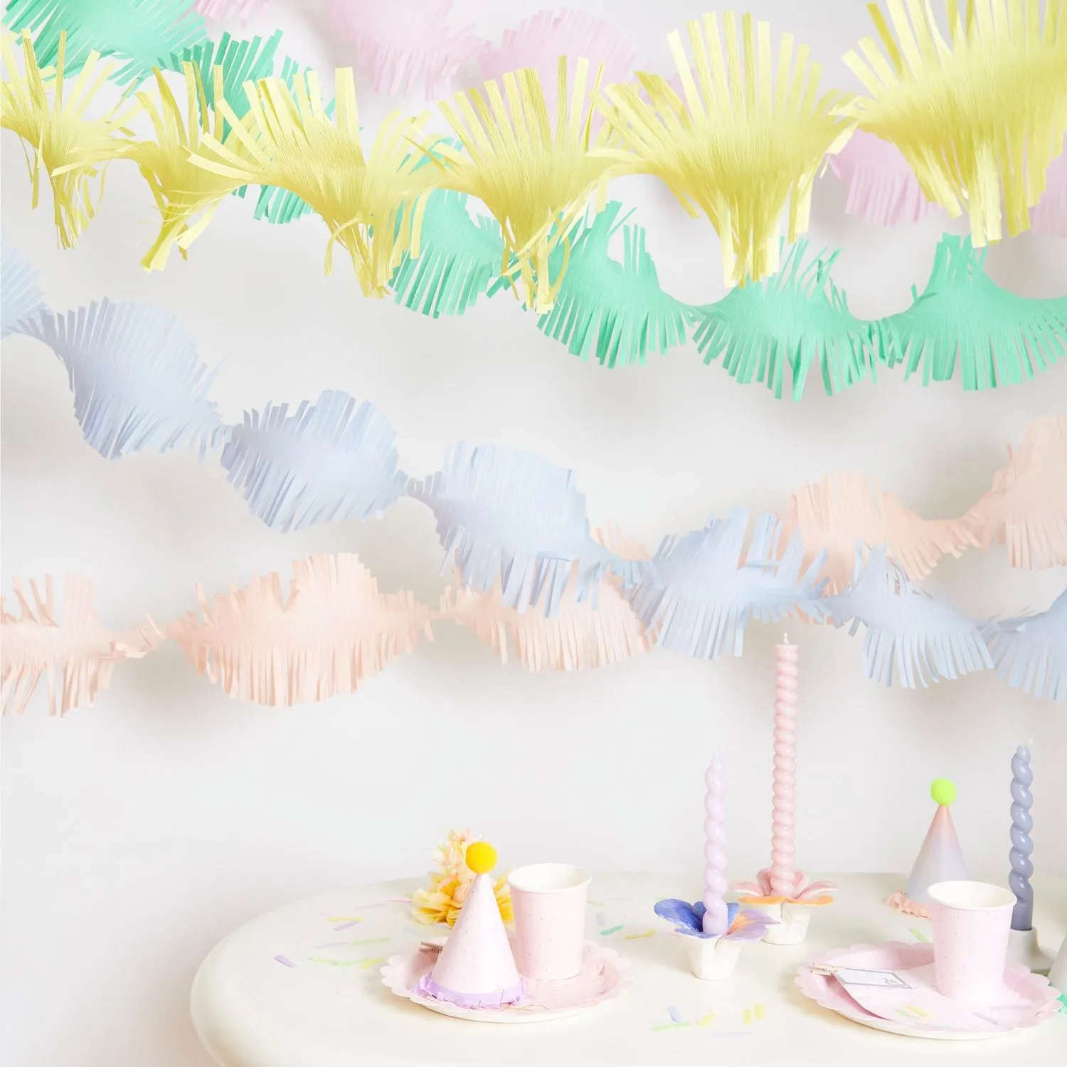 Twisty Streamer Set - Pastel Rainbow