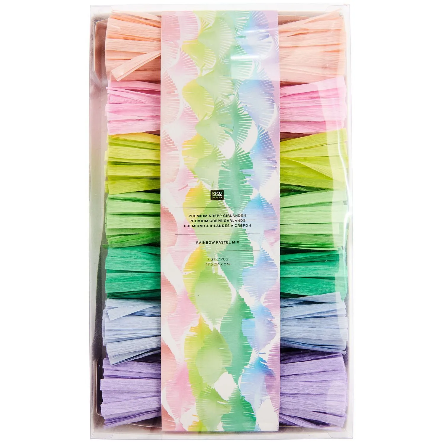 Twisty Streamer Set - Pastel Rainbow