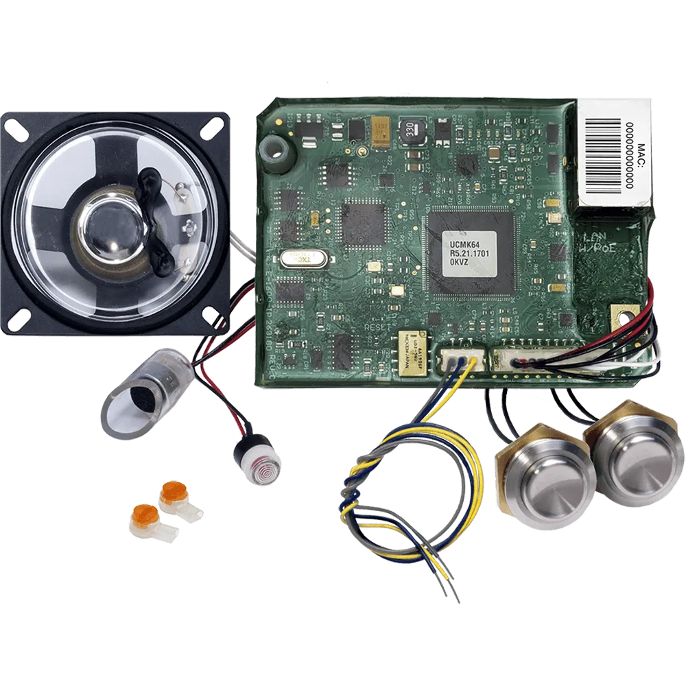 Viking E-1600-52-IPEWP VoIP Emergency Phone Board with 2 Switches, Wire Harness, Voice, and Enhanced Weather Protection