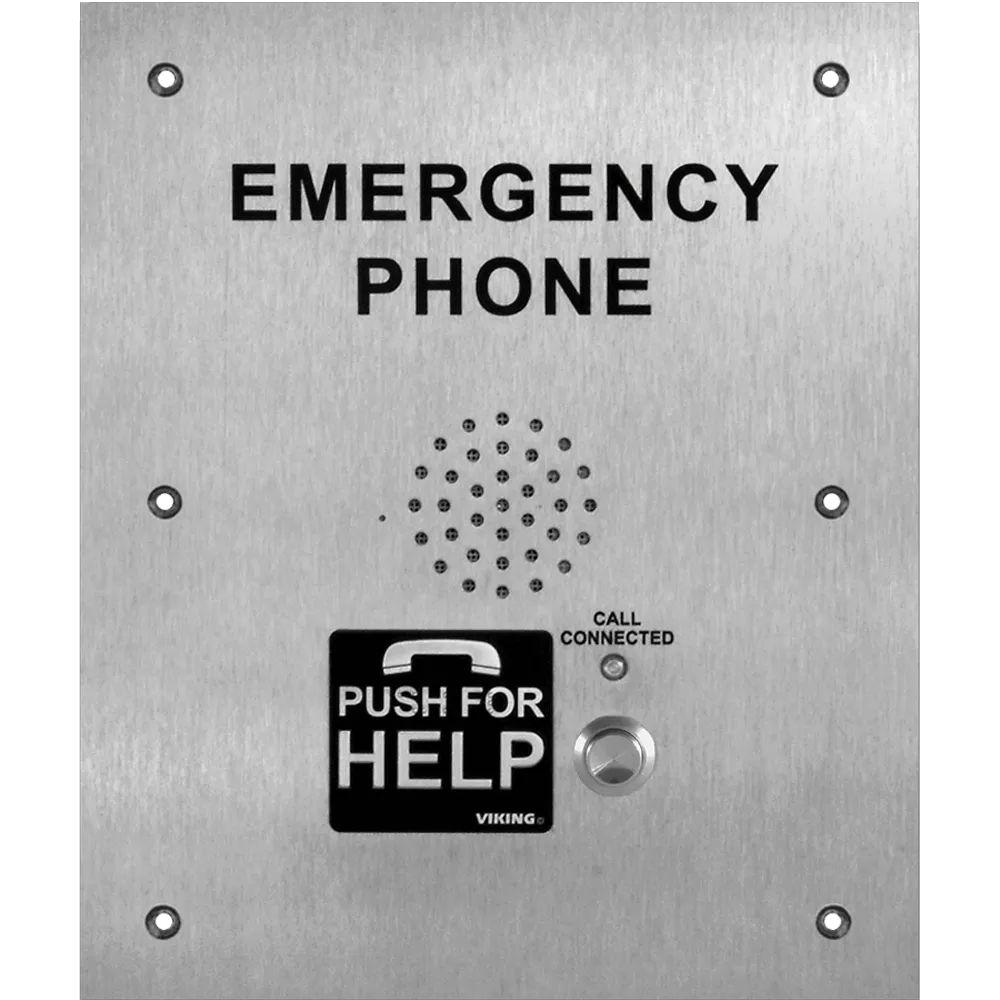 Viking E-1600-TP-IPEWP ADA Compliant VoIP Emergency Phones with Built-In Dialer and Digital Voice Announcer