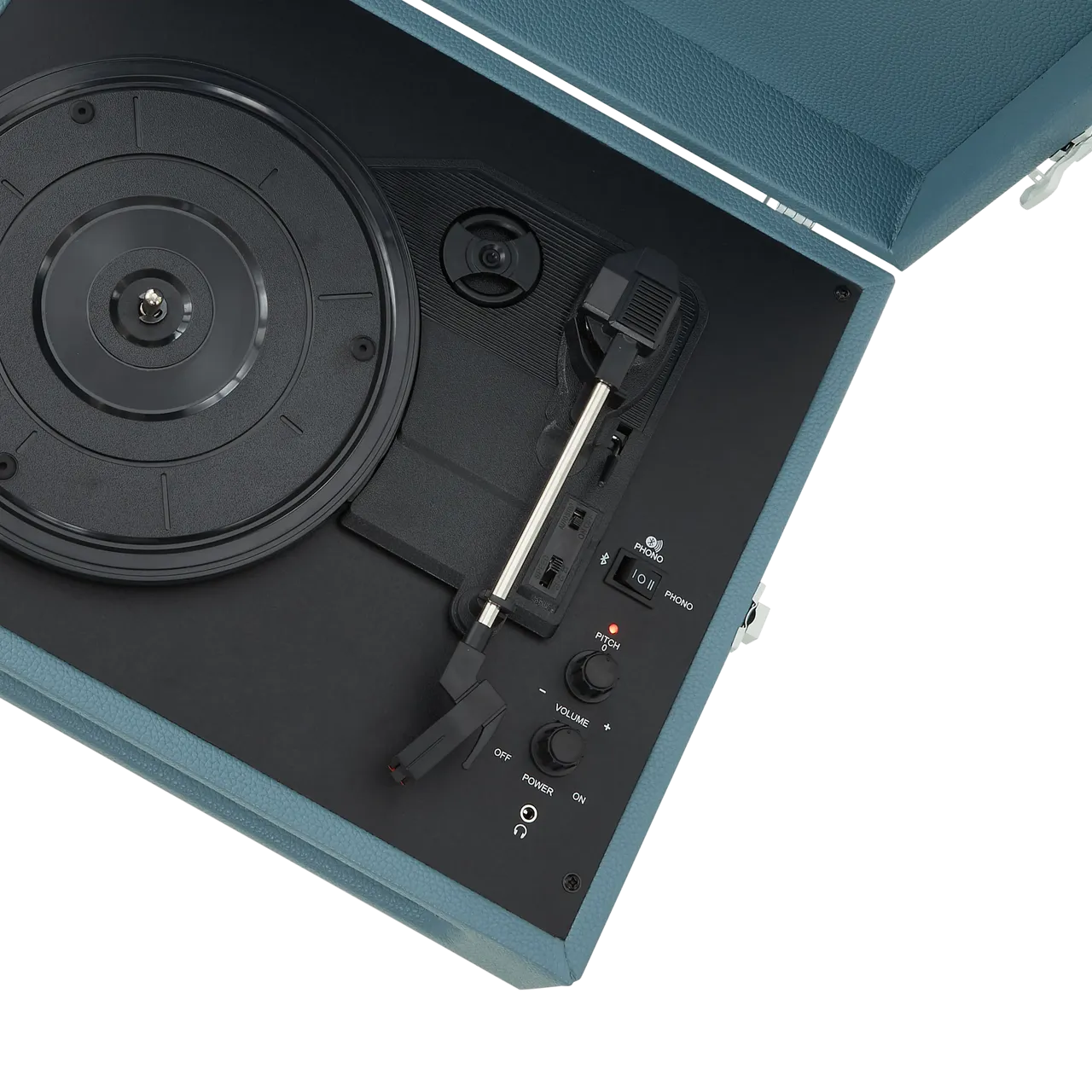 VOYAGER 2-WAY BLUETOOTH RECORD PLAYER | BLUE