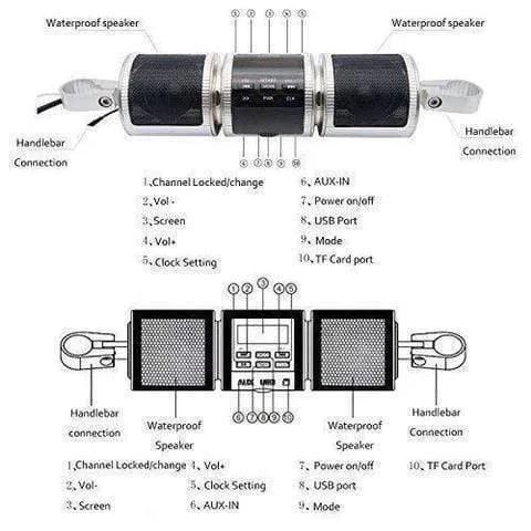 Waterproof Motorcycle Speaker