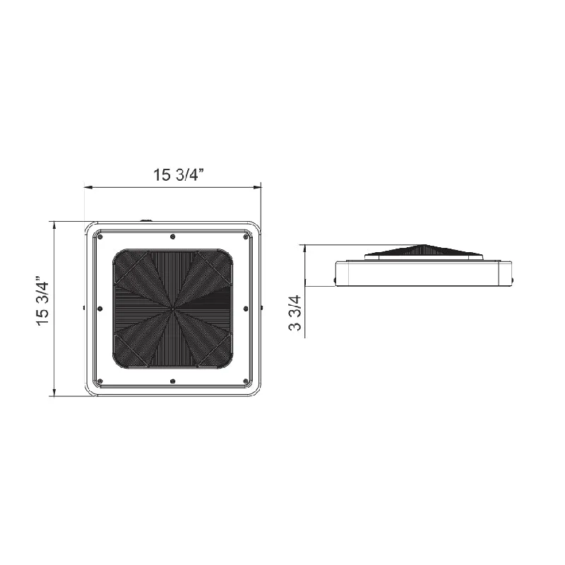 Westgate CXES 40W/60W/80W Square New Concept Garage and Ceiling Lights