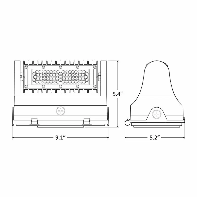 Westgate LW360 25W LED 360° Rotatable Wall Pack
