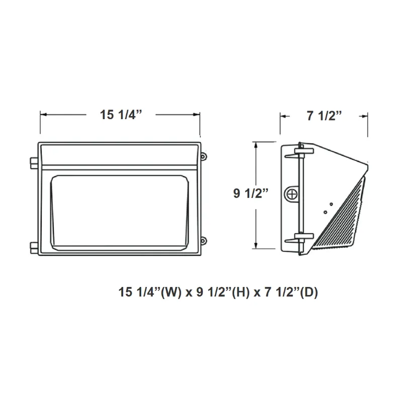 Westgate WMXE 45W/65W/85W LED Wall Pack with Photocell