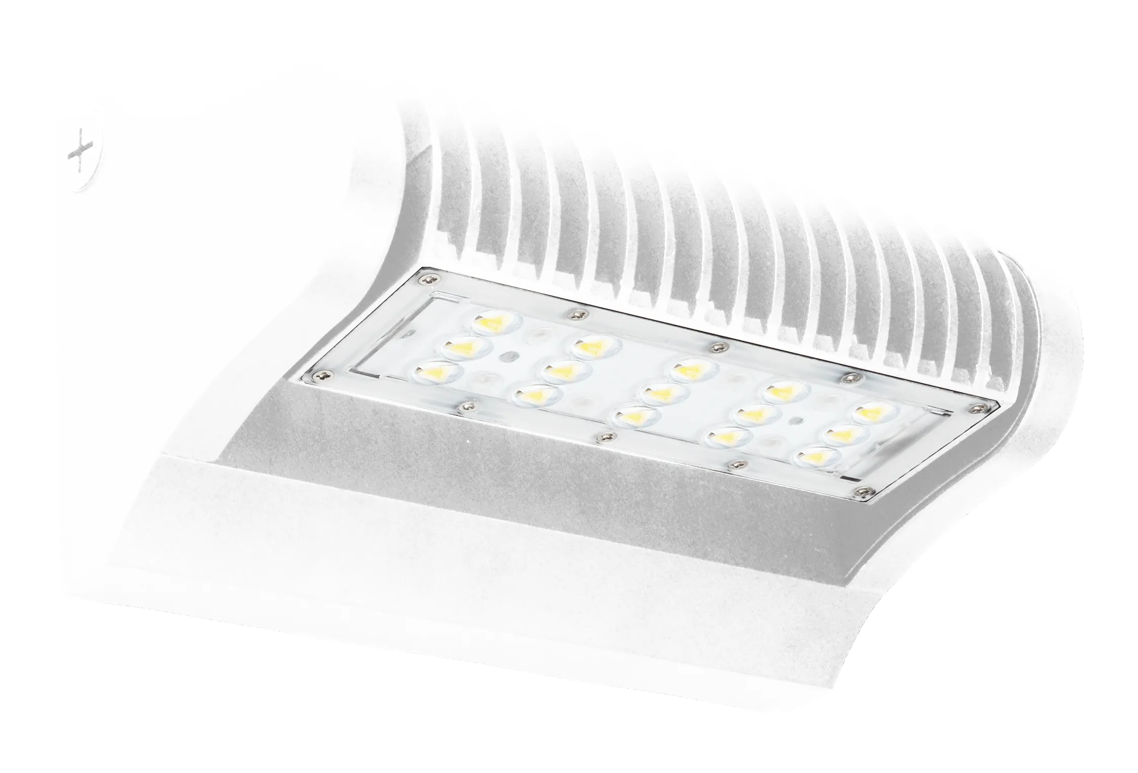 White 40 Watt Led Wall Pack, Rotatable Single Head  120~277V- 5000K