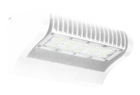 White 40 Watt Led Wall Pack, Rotatable Single Head  120~277V- 5000K