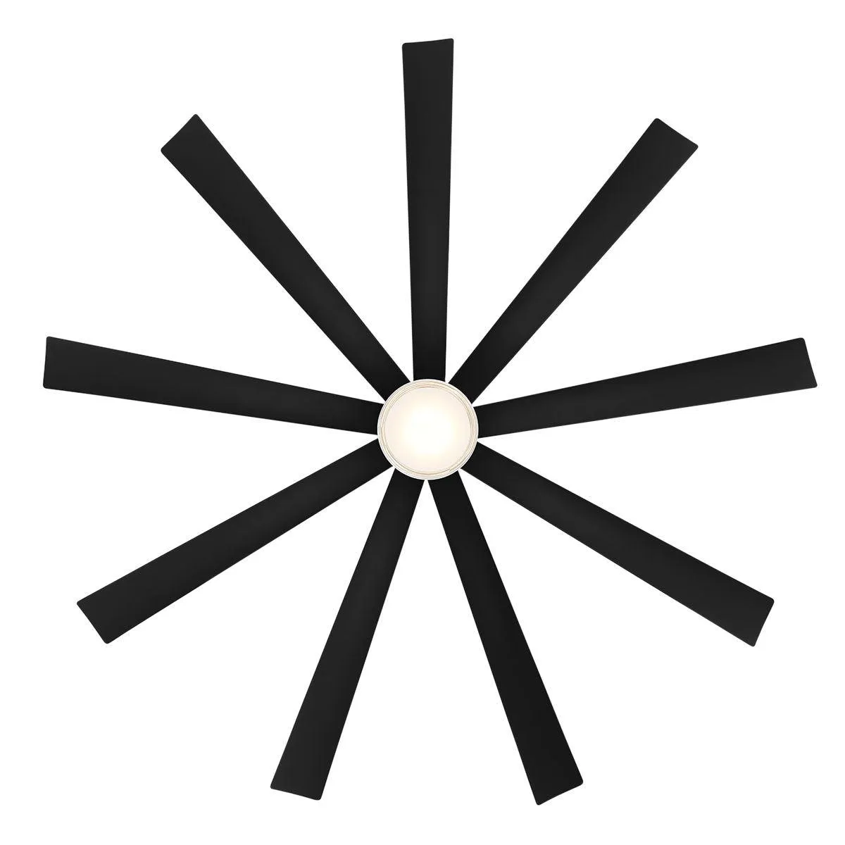 Wynd XL 72 Inch Matte Black Windmill LED Smart Ceiling Fan