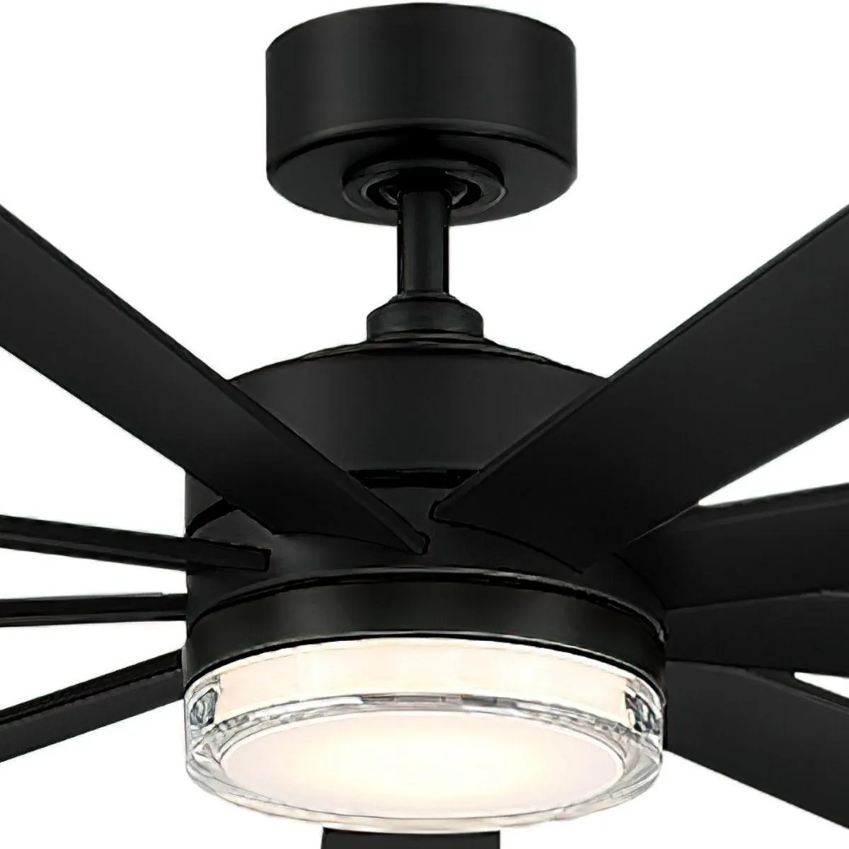 Wynd XL 72 Inch Matte Black Windmill LED Smart Ceiling Fan