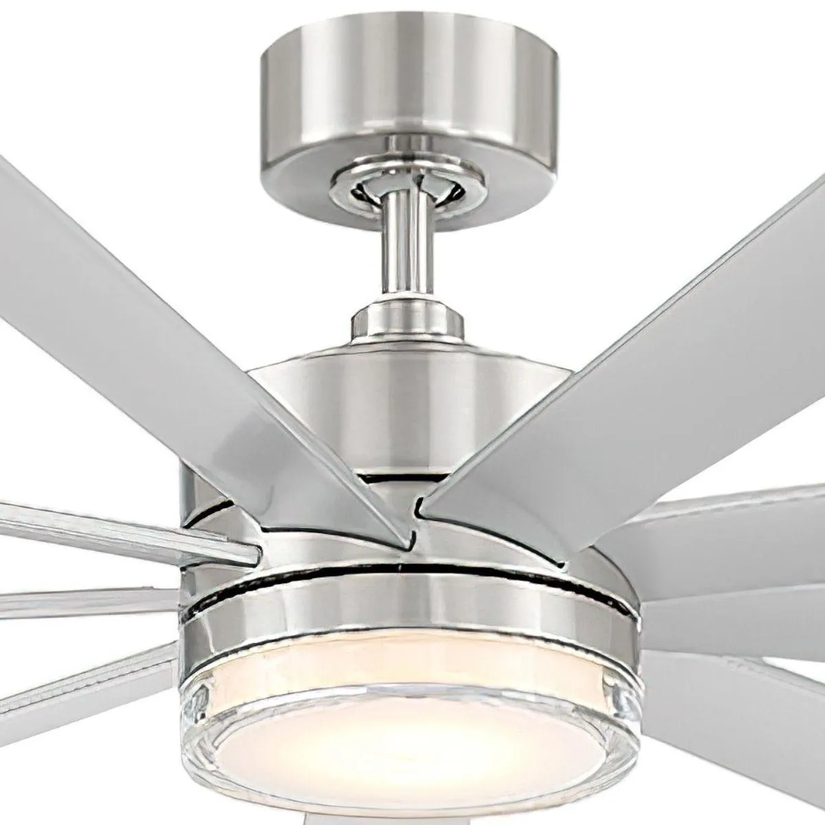 Wynd XL 72 Inch Stainless Steel Windmill LED Smart Ceiling Fan