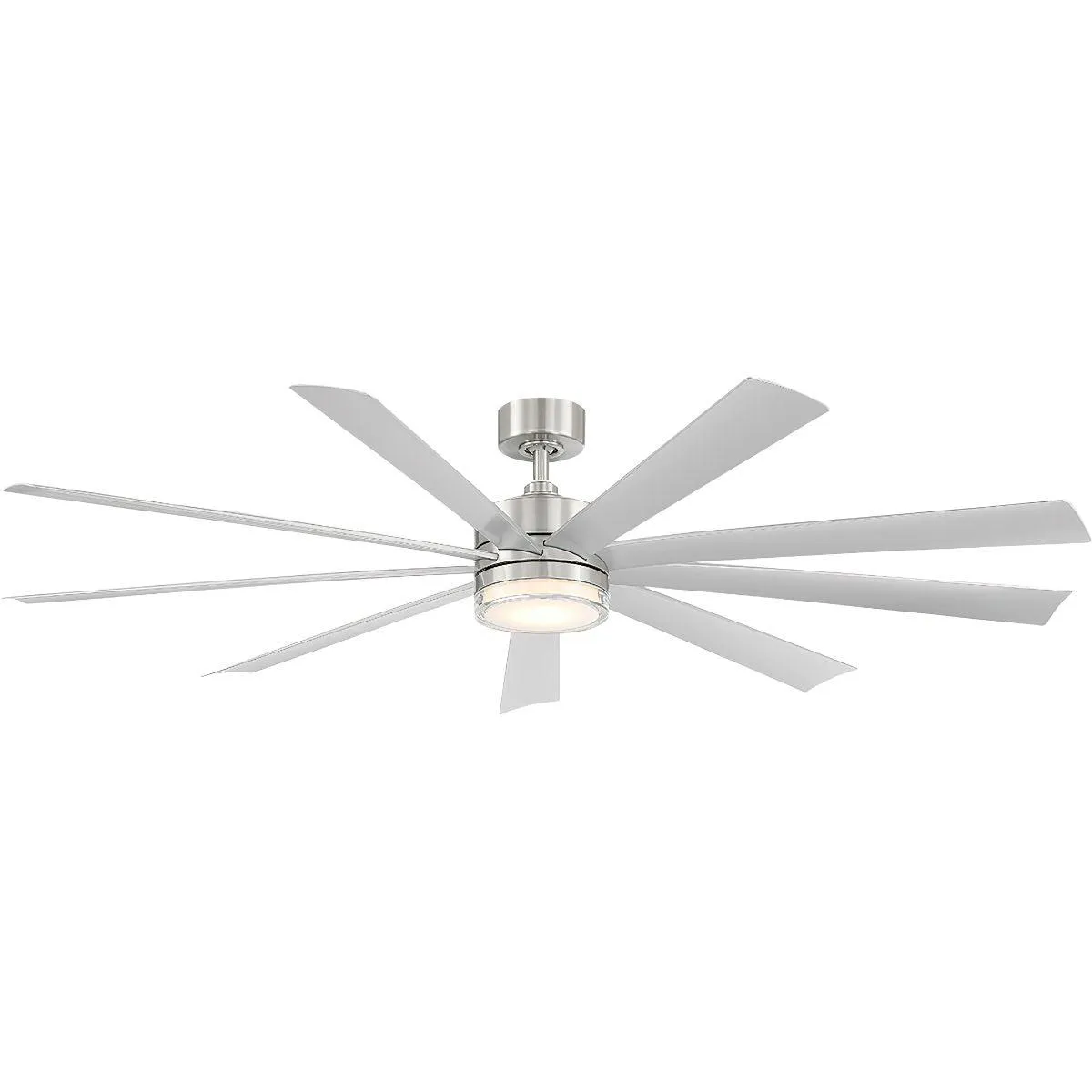 Wynd XL 72 Inch Stainless Steel Windmill LED Smart Ceiling Fan