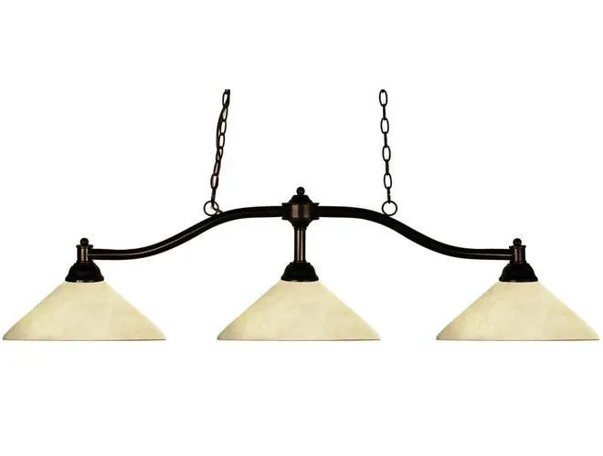 Z-Lite Chance Angle Golden Mottle Pool Table Light
