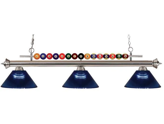 Z-Lite Shark Acrylic Dark Blue Pool Table Light