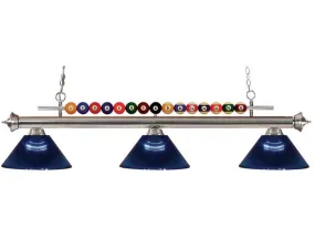 Z-Lite Shark Acrylic Dark Blue Pool Table Light